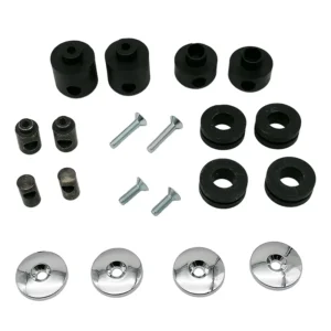 Chroom Doppenset voor het Originele Piaggo/Vespa Windscherm voor Zip / Fly/  LX / S / Primavera / Sprint - 494597