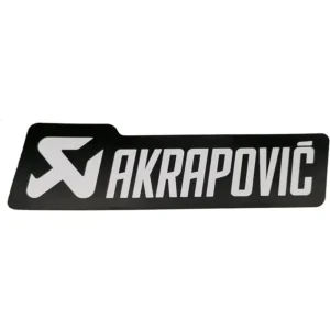 Akrapovič Sticker - Zwart / Zilver - Hittebestendig