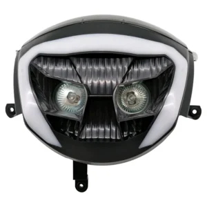 Halogenscheinwerfer mit LED-Rohr für Piaggio Zip - 'Booskijker'.