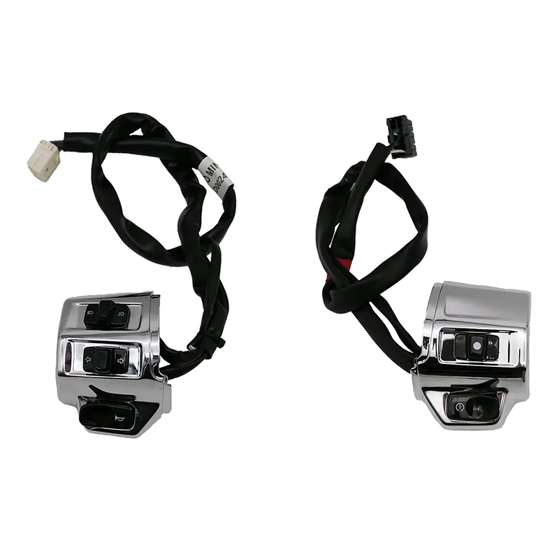 Originele Vespa Stuurschakelaar Set - Sprint / Primavera - Chroom - Links & Rechts - 1d002408 / 1d002471