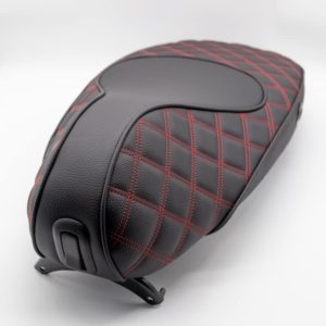 Original Buddyseat - Black / Red Checkered Pattern Stitching - Fits Sprint / Primavera - 1B004482000C2