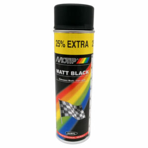 Motip - Matt Black Paint 500ml - 4006