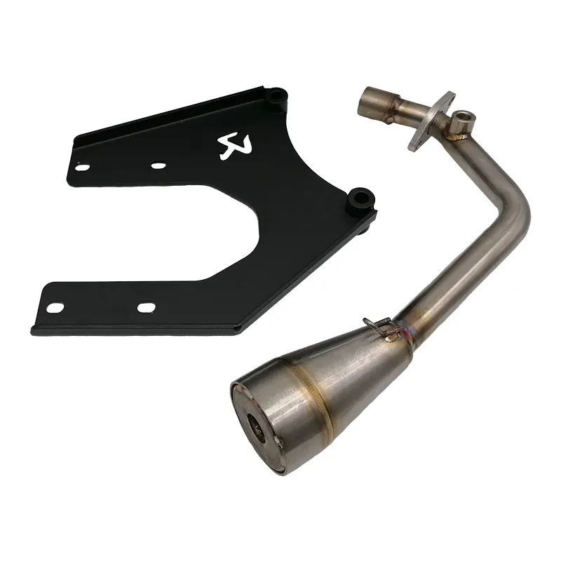 JM Tuning Frontkrümmer tbv Akrapovič Auspuff - Vespa & Zip - 50cc 4T3V iGet - Euro4 / Euro5