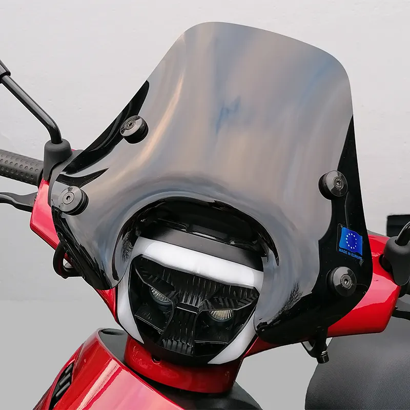 Roger Styling - Low Black Windshield for Piaggio Zip
