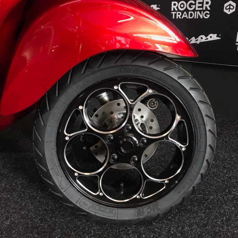 Vespa Sprint 2021 - 4T 3V - Euro5 -Blauw Kenteken - Candy Red - Custom - Afbeelding 11