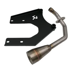 Akrapovic Black Edition Uitlaat 50cc 80cc 2V2K JM Uitlaat mat zwart ophangbeugel