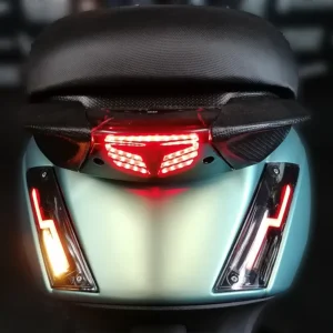 Power1 / EVO-1 - Lightning LED Flasher Lights Rear - Smoke - Piaggio Zip