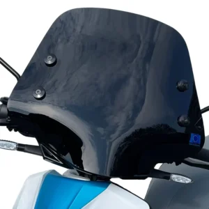 Niedrige Windschutzscheibe für den Piaggio 1 (One) Elektroroller - Smoke / Transparent / Schwarz