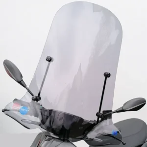 Hohe Windschutzscheibe für den Piaggio 1 (One) Elektroroller - Smoke / Transparent