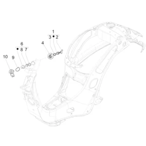 33. Vespa Sprint 50 IGET 4T 3V Euro5 - 45 km/h - 2019-2022 - ZAPCD0101 - Parts Ignition Lock