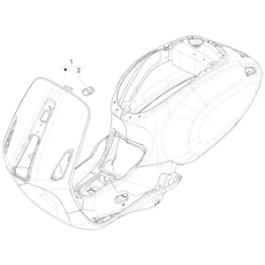 21. Vespa Sprint 50 IGET 4T 3V Euro5 - 45 km/h - 2019-2022 - ZAPCD0101 - Onderdelen Frame