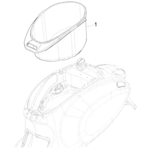 28. Vespa Sprint 50 IGET 4T 3V Euro5 - 45 km/h - 2019-2022 - ZAPCD0101 - Teile Helmbox