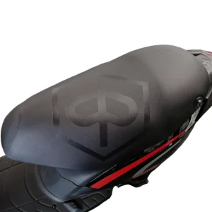Buddyseat cover - black with Piaggio logo - SP buddy deck for any Zip