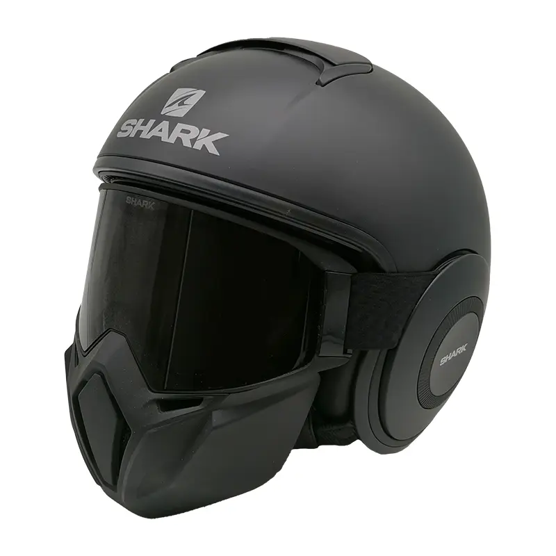 Helm Shark Street Drak Blank - Mattschwarz - Alle Größen