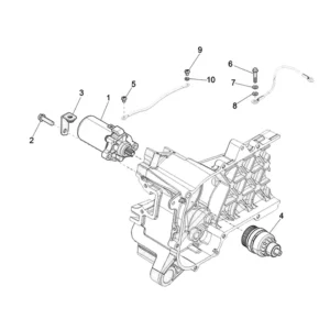 12. Vespa Sprint 50 IGET 4T 3V Euro4 - 45 km/h - 2018-2021 - ZAPCA0101 - Onderdelen Startmotor