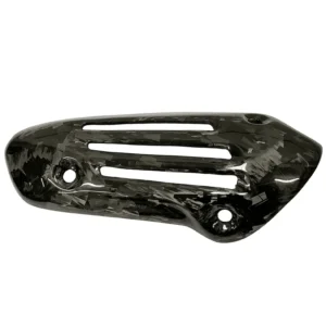 Carbon / Forged Carbon / Forged Carbon Gold - Hitteschild Uitlaat Vespa 4T 3V iGet Modellen