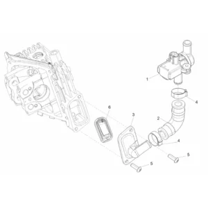 20. Vespa Sprint 50 IGET 4T 3V Euro5 - 25 km/h - 2019-2022 - ZAPCD0201 - Onderdelen SAS Klep