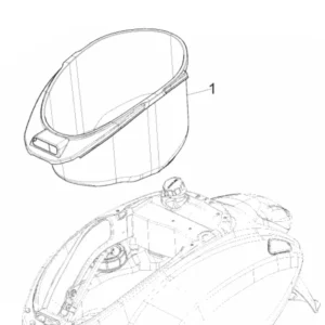 28. Vespa Sprint 50 IGET 4T 3V Euro4 - 45 km/h - 2018-2021 - ZAPCA0101 - Teile Helmbox