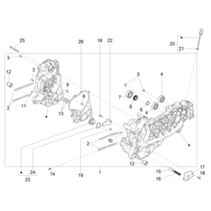 2. Vespa GTS 300 - Euro5 - 2023 - ZAPMD3103 / ZAPMD3104 - Onderdelen Carter