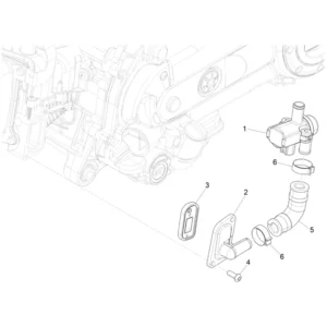 51. Piaggio Zip 50 IGET 4T 3V Euro5 - 45 km/h - 2021-2023 - LBMCD2100 - Parts SAS valve - Flywheel cover