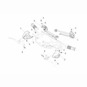 46. Vespa Sprint 50 IGET 4T 3V Euro4 - 45 km/h - 2018-2021 - ZAPCA0101 - Onderdelen Schakelaars