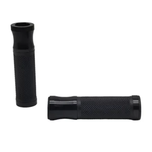 Aluminium / Rubber Handvaten - Vespa GTS - ⌀ 22/24mm - 128mm - Glanszwart / Matzwart / Chroom