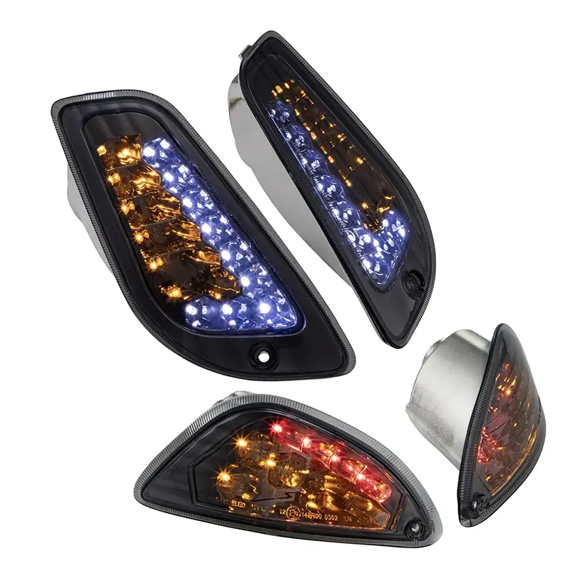 LED Blinkerset Vespa LX / LXV / S - Modelle - Front + Heck - Getönt / Klar