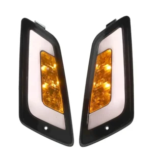 Power1 - Turn signals - Front - Vespa GTS - builds 2014 ~ 2022 - Smoke / Clear Glass