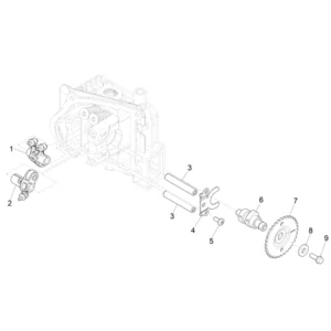 06. Piaggio Zip 50 IGET 4T 3V Euro5 - 25 km/h - 2021-2023 - LBMCD2200 - Onderdelen Nokkenas - Tuimelaar