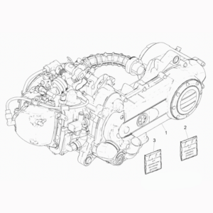 01. Piaggio Zip 50 IGET 4T 3V Euro5 - 25 km/h - 2021-2023 - LBMCD2200 - Onderdelen Motor