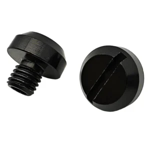 Spiegelgat Afdekboutjes - Vespa GTS / Sprint '24 - Zwart Geanodiseerd Aluminium - M10