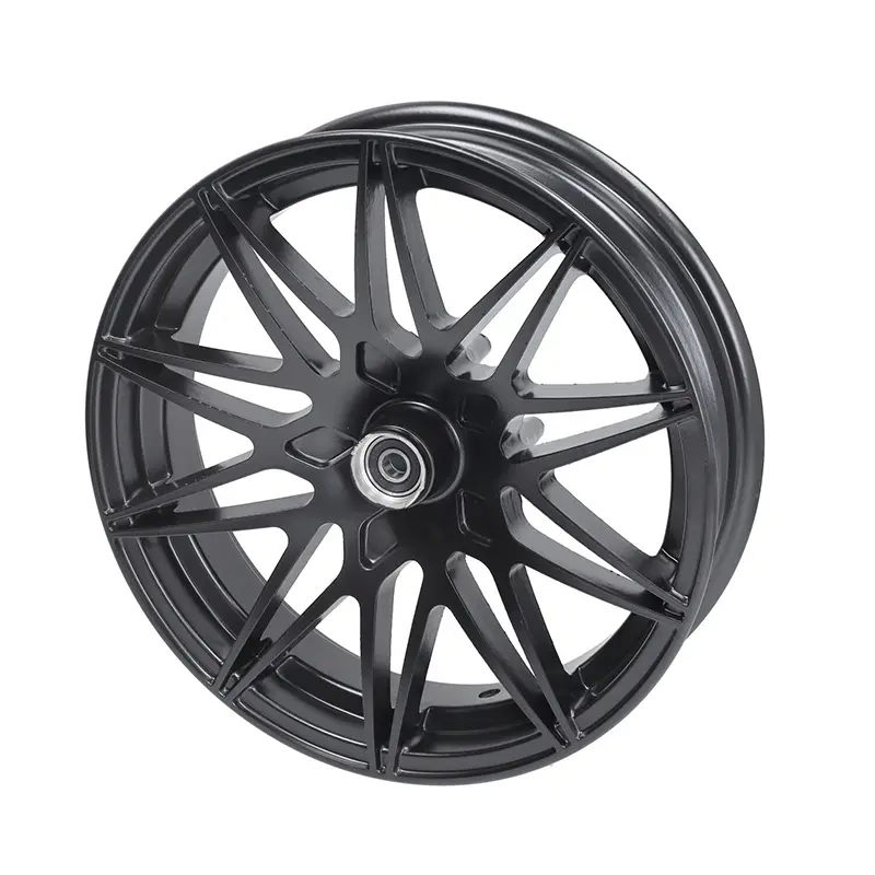 Fast Arrow Pro - Sportfelgen Piaggio Zip + Bremsscheibe + Gabelbeine - Schwarz glänzend oder matt - Vorne 12 Zoll / Hinten 11 Zoll – Bild 4